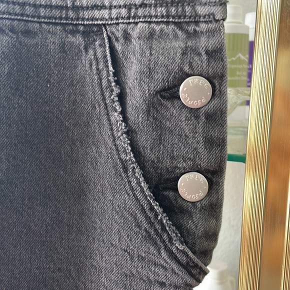 Free People faded black over-all dress - Picture 3 of 6